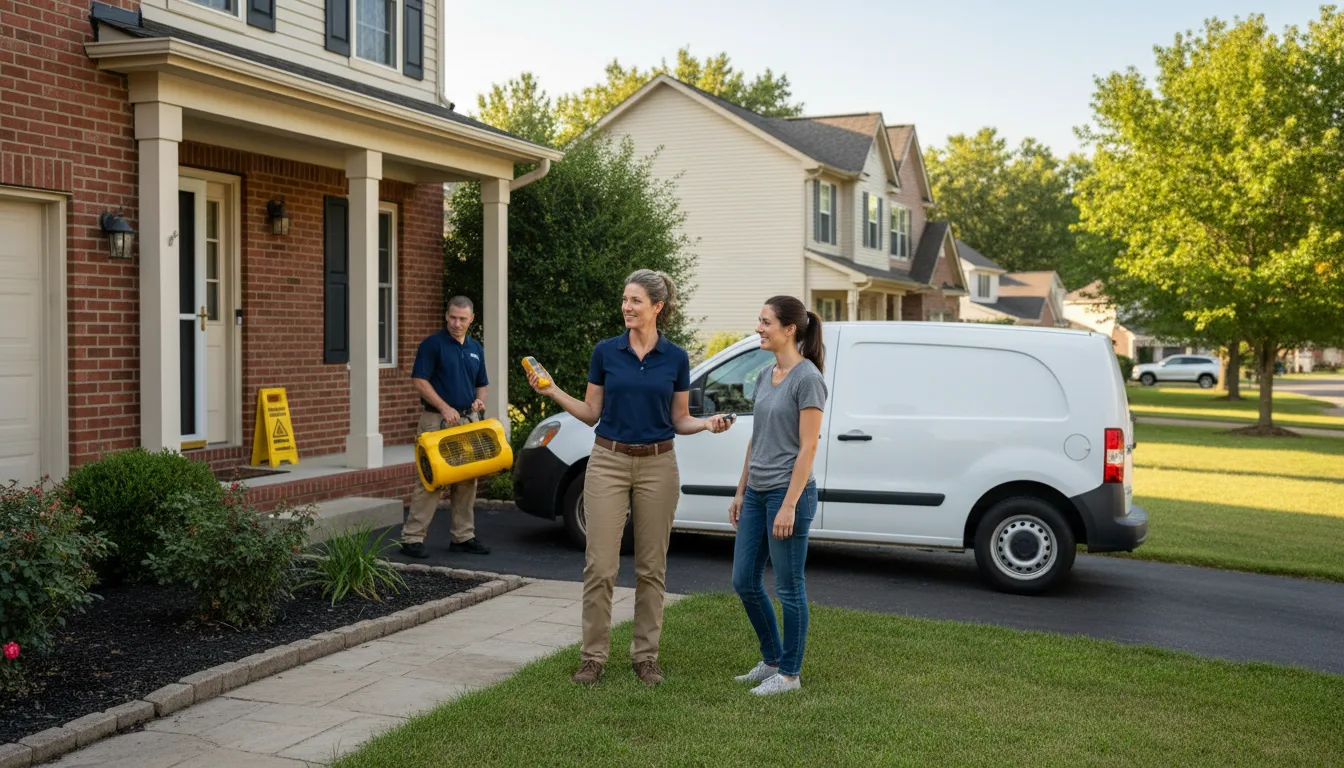 Residential water damage restoration in Lyons, SD